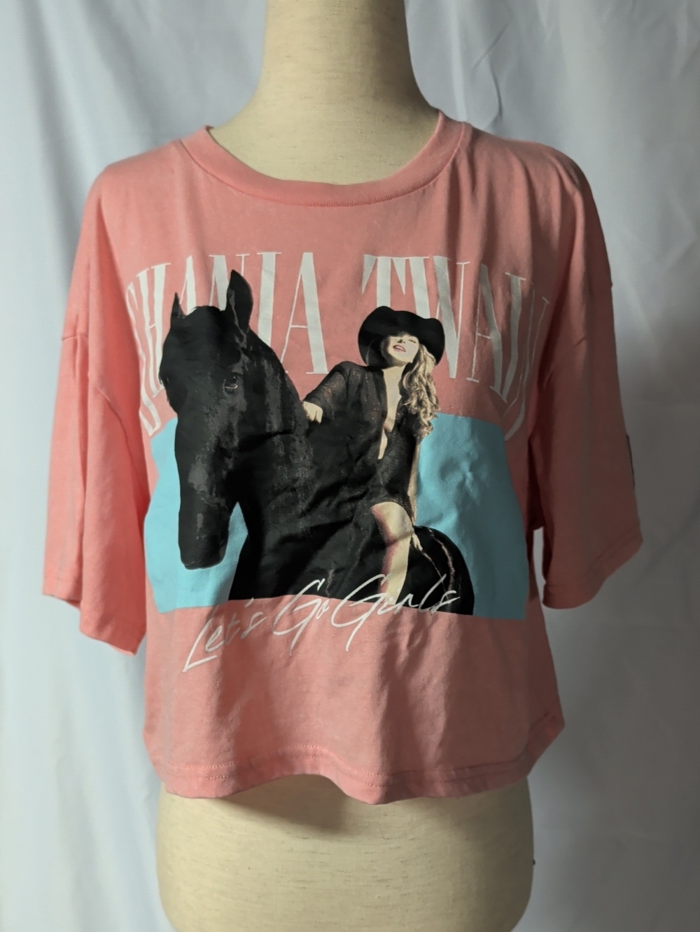 Shania Twain Pink Crop T
